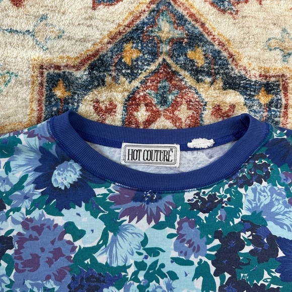 Vintage Floral All Over Print T-shirt Large - Picture 3 of 4